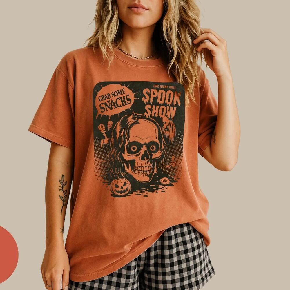 Halloween Movie Night Spooky Season Movie Lovers T Shirt